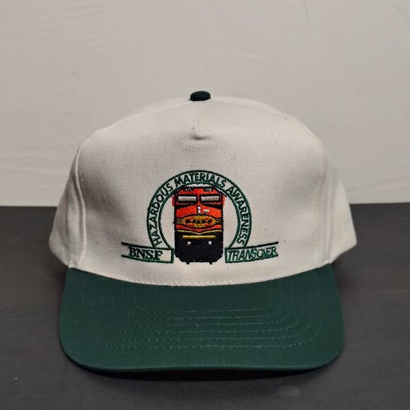 KC Other - VINTAGE BNSF Burlington Northern Santa Fe KC Hat Cap Snap Back Trian Railroad